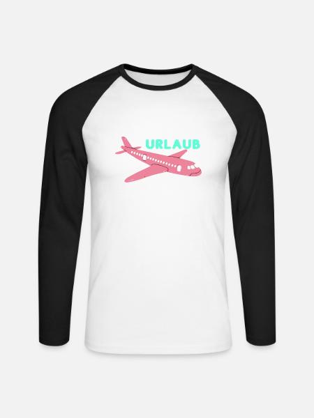 Holiday - Unisex Long Sleeve Baseball T-Shirt - white/black
