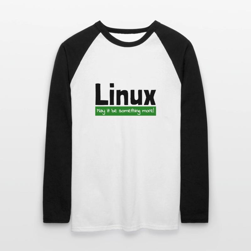 Linux Computer Computerarbeit witzige Sprüche Nerd Unisex Baseballshirt langarm