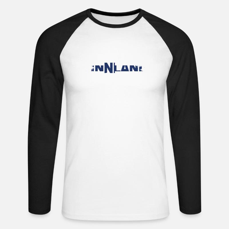 Finnland Experte Flagge Urlaub Geschenk - Unisex Baseballshirt langarm - Weiß/Schwarz