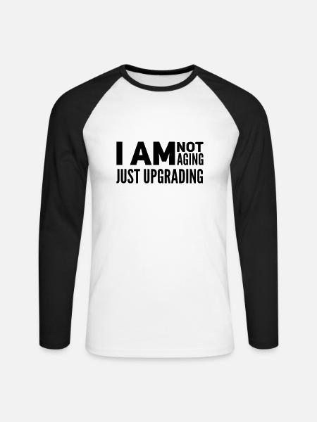 50th Birthday Gift Idea - Unisex Long Sleeve Baseball T-Shirt - white/black