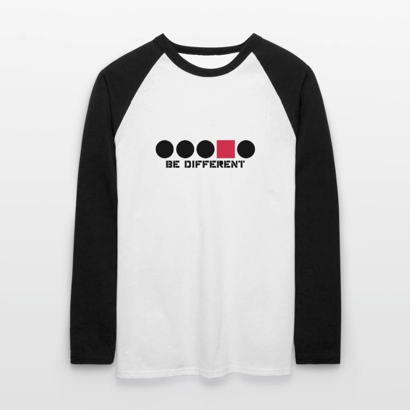 Rectangle circular shape Anders edges Angular Be D Unisex Long Sleeve Baseball T-Shirt