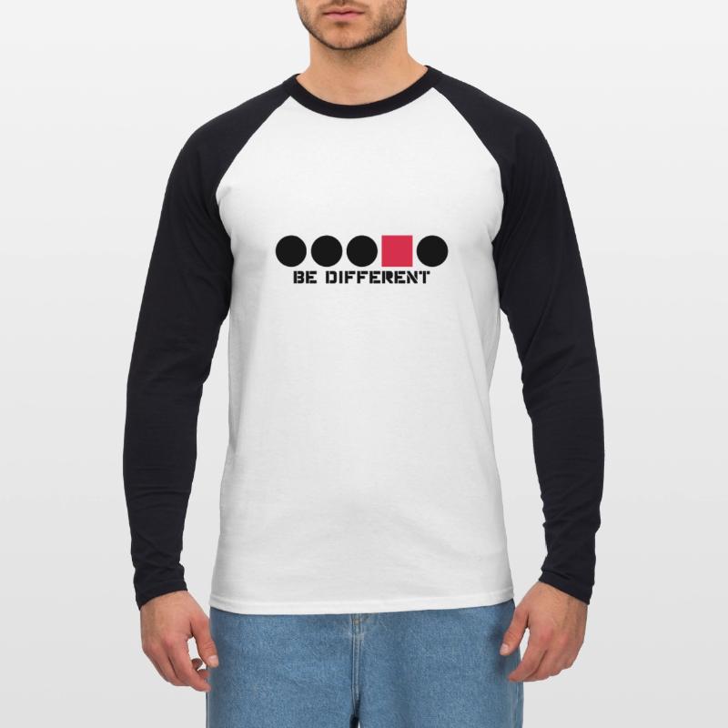 Rectangle circular shape Anders edges Angular Be D Unisex Long Sleeve Baseball T-Shirt