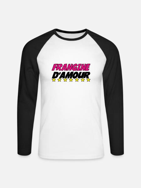 LIEBE SCHWESTER - Unisex Baseballshirt langarm - Weiß/Schwarz
