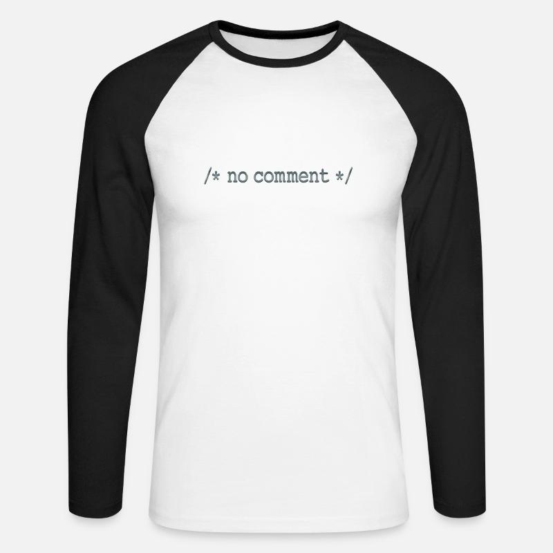 Hacker Hacker Hacker Computer Cybersicherheit - Unisex Baseballshirt langarm - Weiß/Schwarz