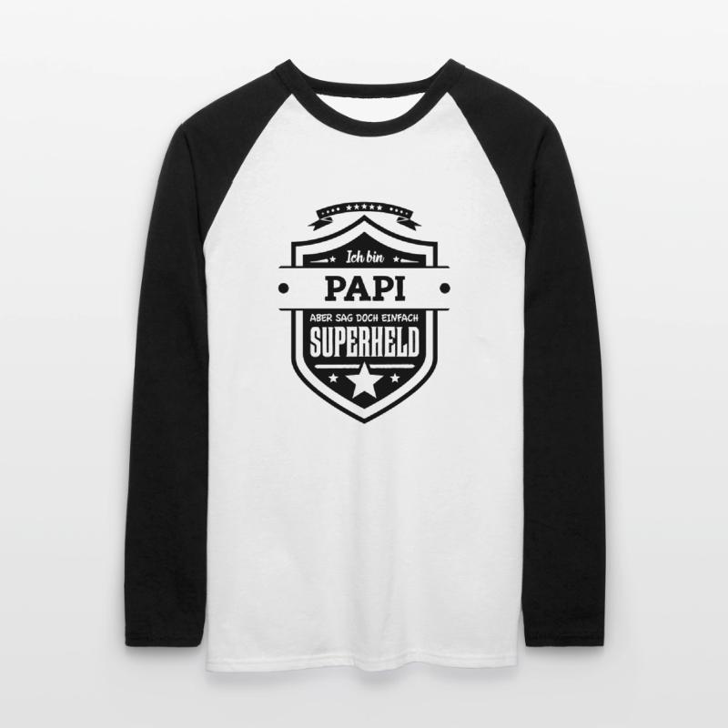 Super Papi Unisex Baseballshirt langarm