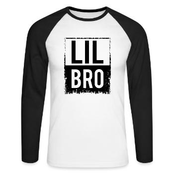 Frères - T-shirt baseball manches longues Homme - blanc/noir - Devant - Nik (191cm)