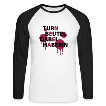 Gym bag - it - haberin - Unisex Long Sleeve Baseball T-Shirt - white/black - Front - Nik (191cm)