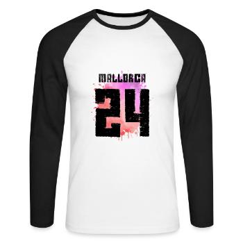 Maillot Mallorca 24 2024 Multicolore - T-shirt baseball manches longues Homme - blanc/noir - Devant - Nik (191cm)