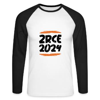 Zrce 2024 - Unisex Baseballshirt langarm - Weiß/Schwarz - Vorne - Nik (191cm)