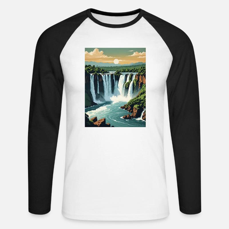 70A2C5AF 9BAB 4644 9A66 C6FEDE7EF56D - Unisex Baseballshirt langarm - Weiß/Schwarz