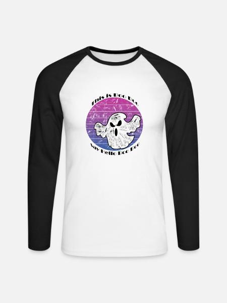 This is Boo Boo - Unisex Baseballshirt langarm - Weiß/Schwarz