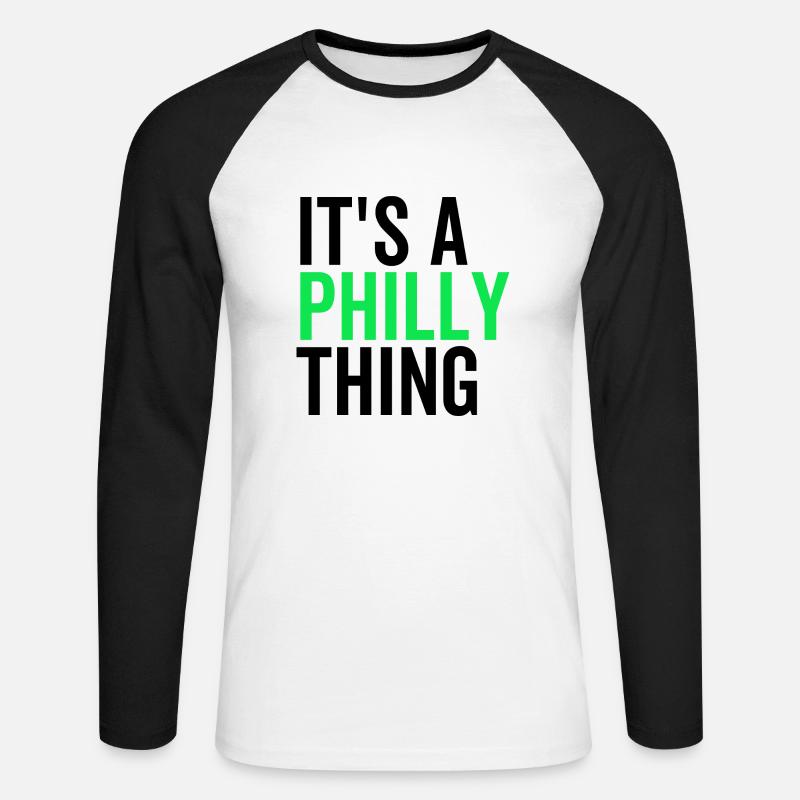 Es ist eine Philly-Sache - Unisex Baseballshirt langarm - Weiß/Schwarz