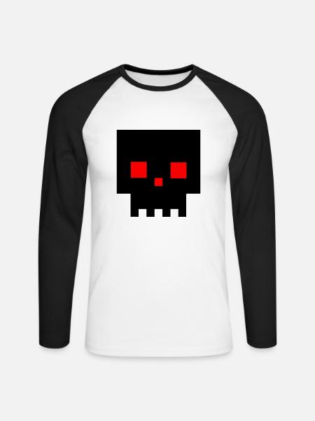Deadhead - Unisex Long Sleeve Baseball T-Shirt - white/black