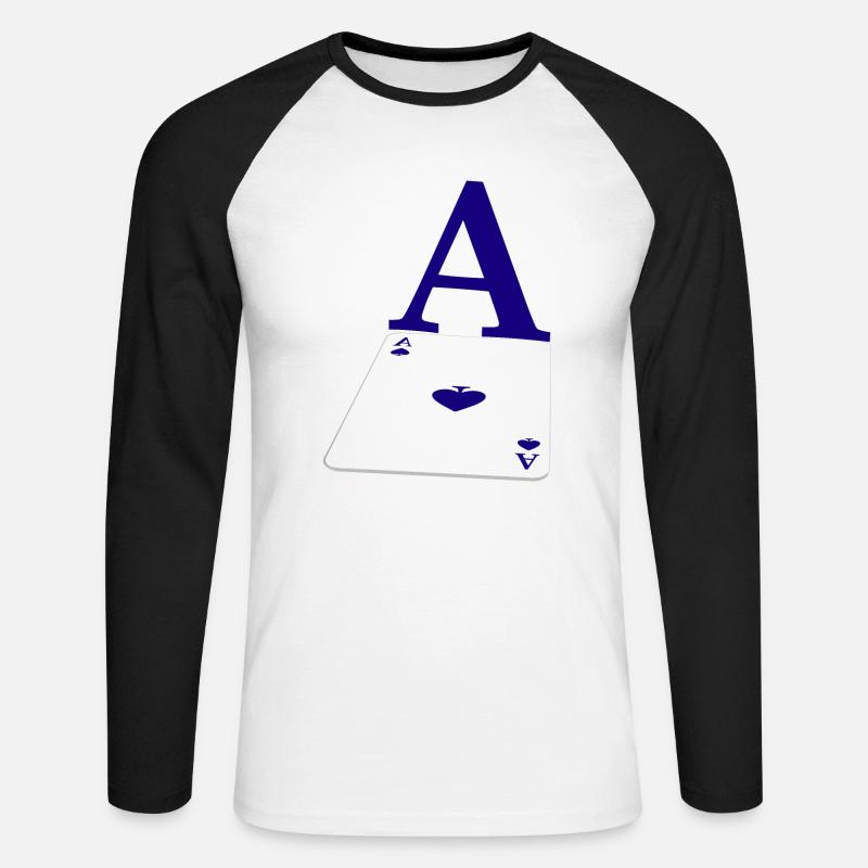 Boardgame Chess Backgammon Game Night - Unisex Long Sleeve Baseball T-Shirt - white/black