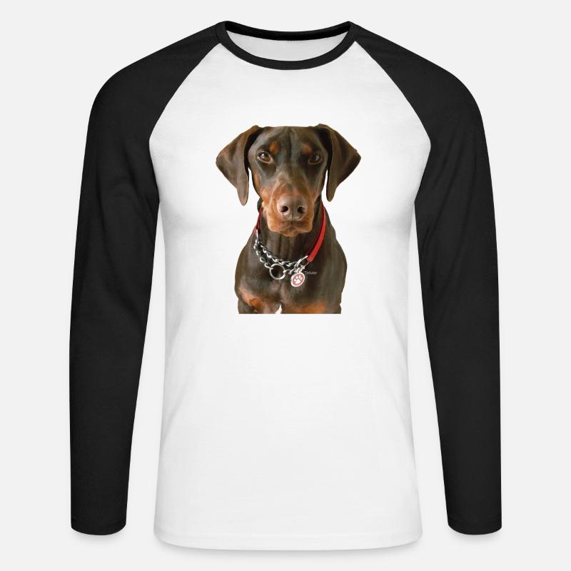 Ruby Doo - Unisex Long Sleeve Baseball T-Shirt - white/black