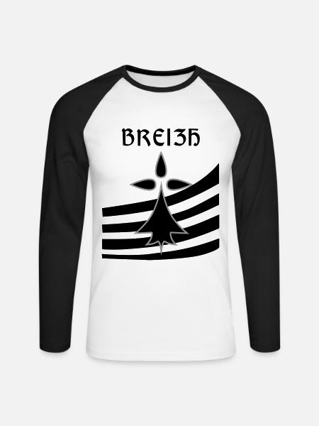 Breizh blason - T-shirt baseball manches longues Homme -