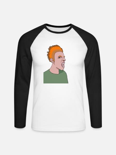 Mach die Rothaarigen - Unisex Baseballshirt langarm - Weiß/Schwarz