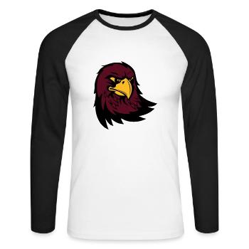 Eagle UK eu - Unisex Long Sleeve Baseball T-Shirt - white/black - Front - Nik (191cm)