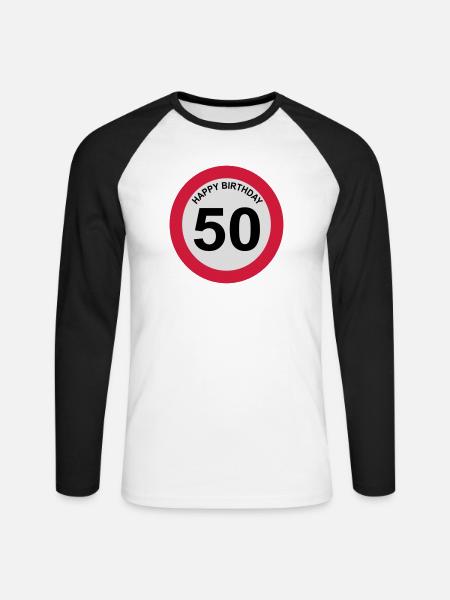 6061912 126875273 50 - T-shirt baseball manches longues Homme - blanc/noir