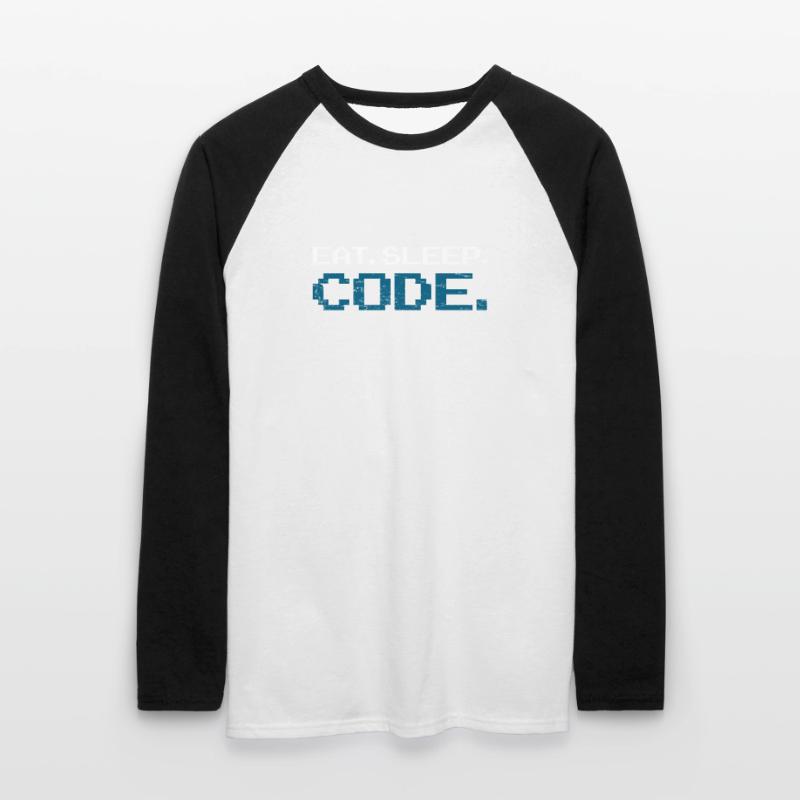 Programming code computer science Unisex Long Sleeve Baseball T-Shirt