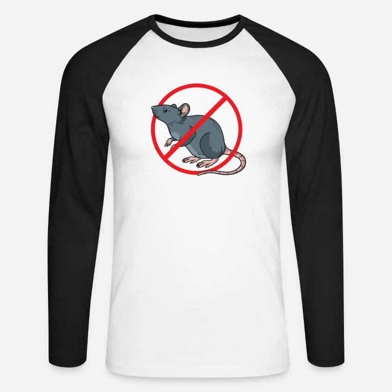 Schädlingsbekämpfung Kammerjäger - Unisex Baseballshirt langarm - Weiß/Schwarz