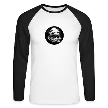 Offroader pour la vie blanc - T-shirt baseball manches longues Homme - blanc/noir - Devant - Nik (191cm)