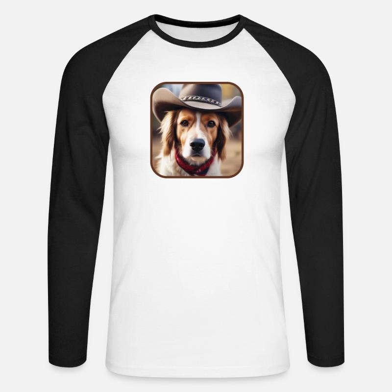 Hallo Pardner - Unisex Baseballshirt langarm - Weiß/Schwarz