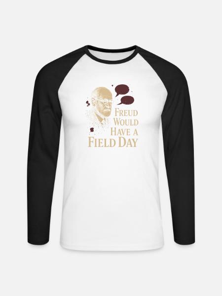 Future psychologist diagnose me - Unisex Long Sleeve Baseball T-Shirt - white/black