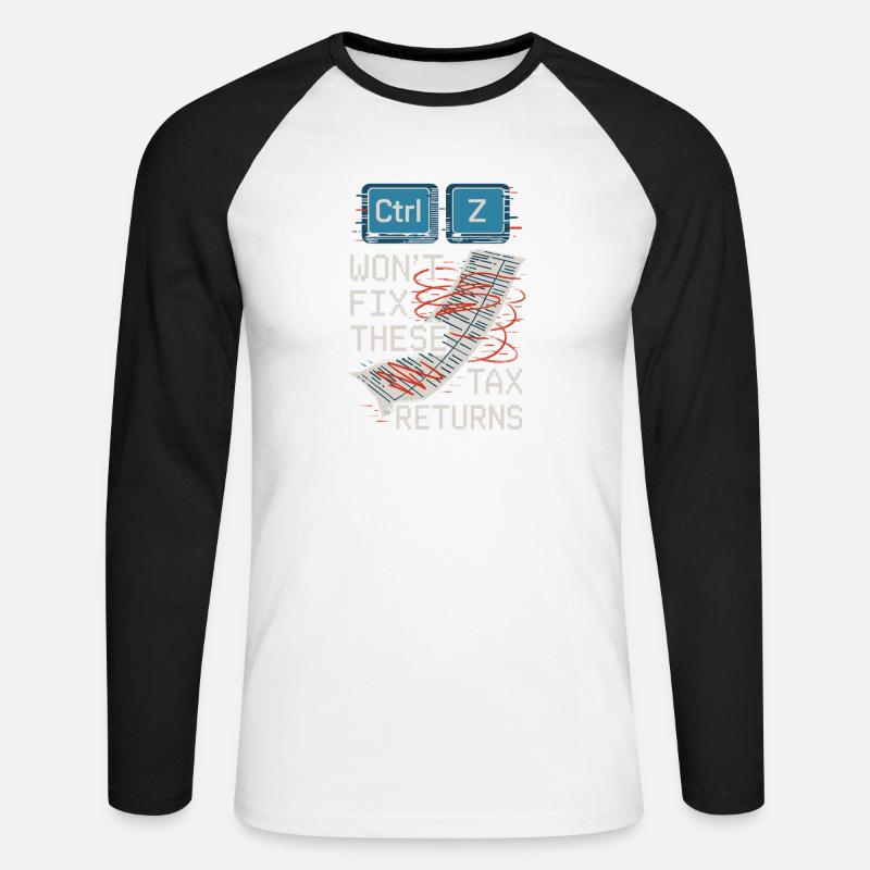 Buchhaltungsstudent Cpa Im Training Excel -witze - Unisex Baseballshirt langarm - Weiß/Schwarz