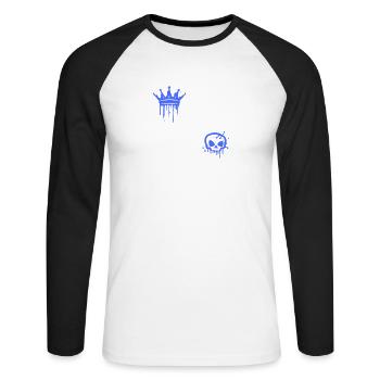 Édition Chef 1972 53 anniversaire Diction - T-shirt baseball manches longues Homme - blanc/noir - Devant - Nik (191cm)