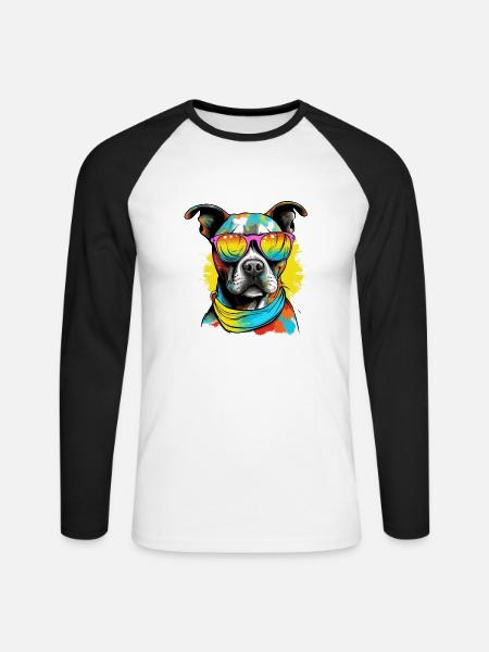 Jok der Stab - Unisex Baseballshirt langarm - Weiß/Schwarz