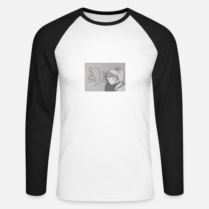 Scheiß drauf - Ich werd Stripperin! - Unisex Baseballshirt langarm - Weiß/Schwarz