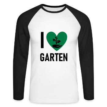 Gartenarbeit Pflanzen Obst Gemüse Bäume - Unisex Baseballshirt langarm - Weiß/Schwarz - Vorne - Nik (191cm)