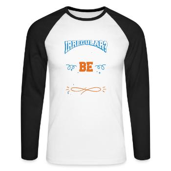 Novel Books Literary Bookworm Editor BMX Christmas - Unisex Long Sleeve Baseball T-Shirt - white/black - Front - Nik (191cm)