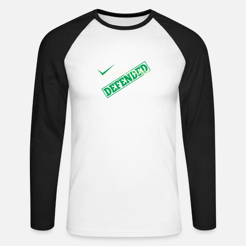 Dissertation Defended For PHD - Unisex Baseballshirt langarm - Weiß/Schwarz