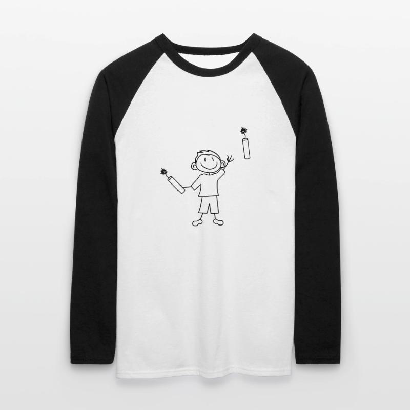 tnt dynamit nitro kuender bombe throw explosion a Unisex Long Sleeve Baseball T-Shirt
