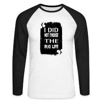 health informatics specialist tshirts - Unisex Long Sleeve Baseball T-Shirt - white/black - Front - Nik (191cm)