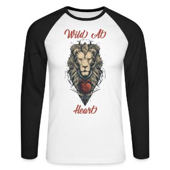 Wildlife Advocate - Unisex Long Sleeve Baseball T-Shirt - white/black - Front - Nik (191cm)