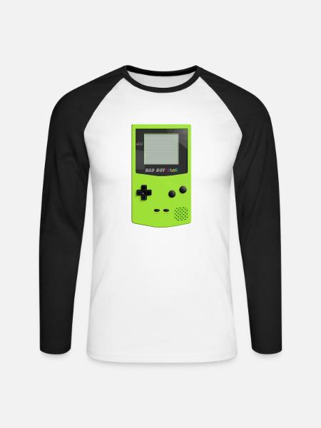 Spiel Junge Farbe - Unisex Baseballshirt langarm - Weiß/Schwarz