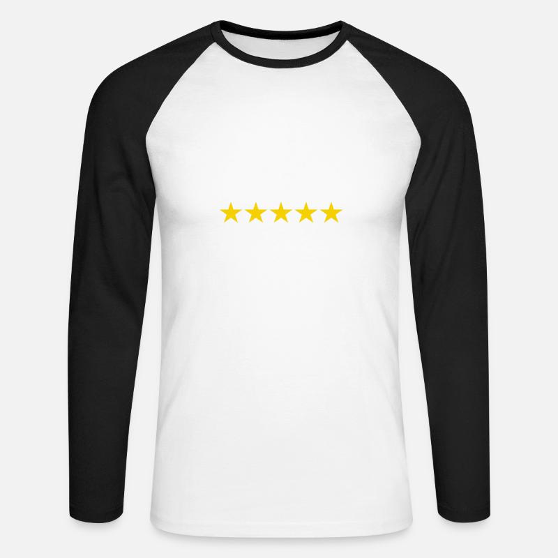 Service Techniker weiss - Unisex Baseballshirt langarm - Weiß/Schwarz
