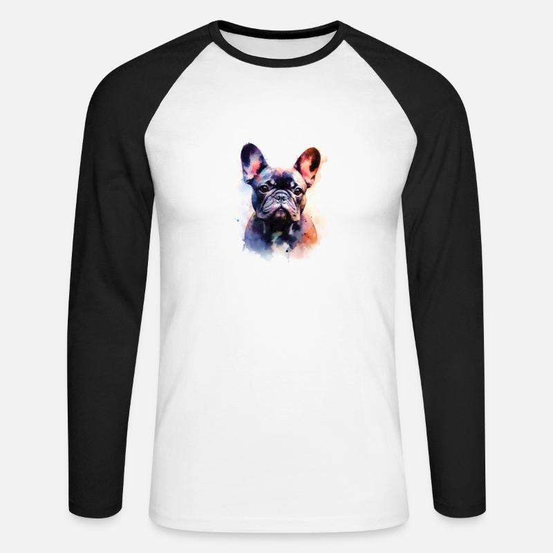 Amore prepotente - Maglia da baseball a manica lunga da uomo - bianco/nero