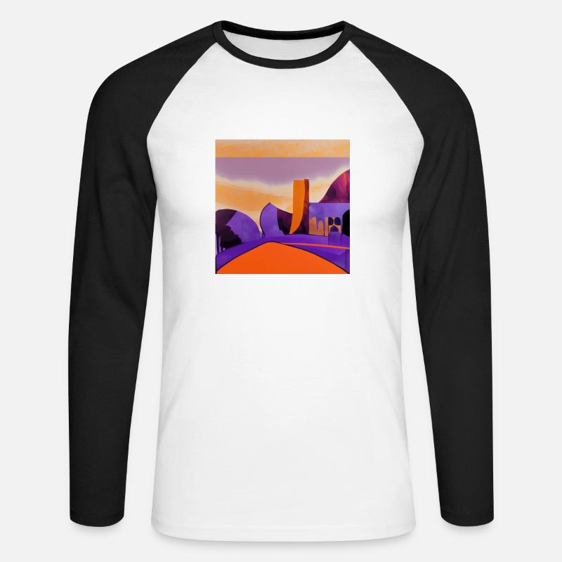 So eine Wüste - Unisex Baseballshirt langarm - Weiß/Schwarz