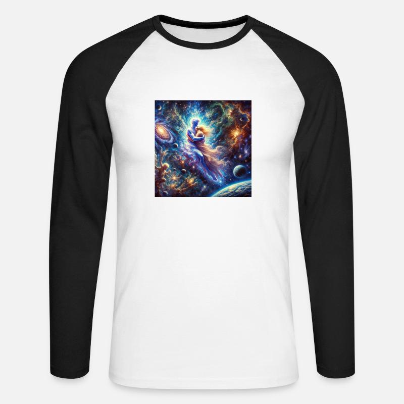 5EBAF71E 6C1A 47B3 BB1E 49B9DD25A6B8 - Unisex Baseballshirt langarm - Weiß/Schwarz