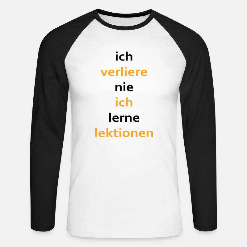 boardgame chess backgammon game night - Unisex Baseballshirt langarm - Weiß/Schwarz