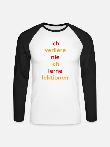 boardgame chess backgammon game night - Unisex Baseballshirt langarm - Weiß/Schwarz