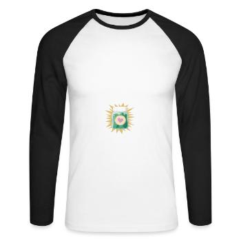 Pot Hoarder Homesteady Citation Confiture Maker Nourriture - T-shirt baseball manches longues Homme - blanc/noir - Devant - Nik (191cm)