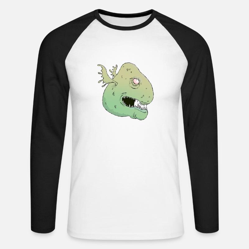St George Louison - Unisex Baseballshirt langarm - Weiß/Schwarz
