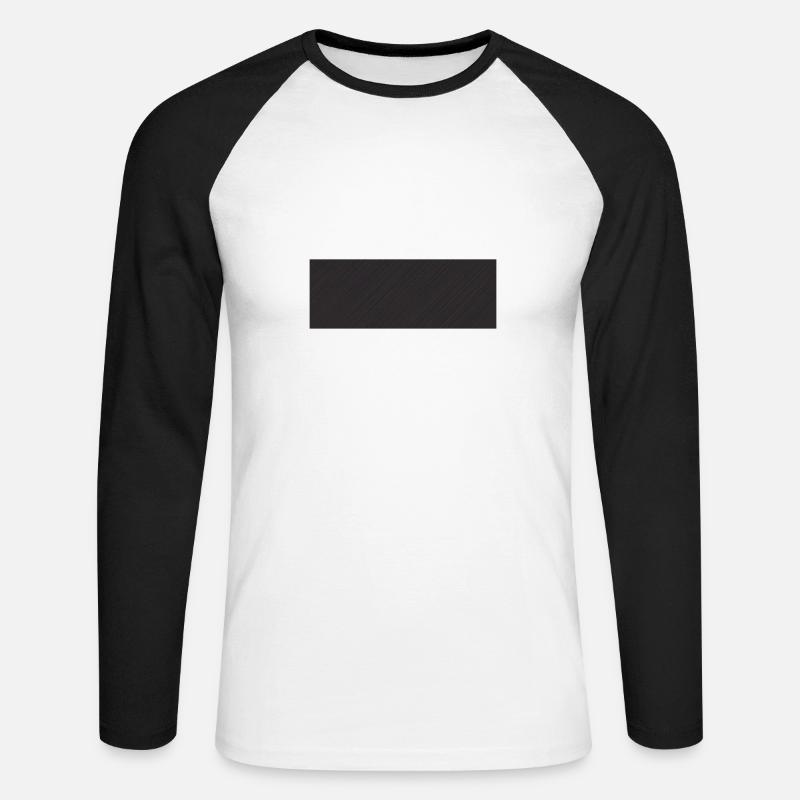 impossible - Unisex Baseballshirt langarm - Weiß/Schwarz