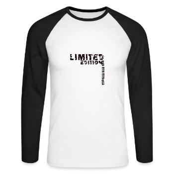 Limited Edition 2006 Birthday Boy Girl - T-shirt baseball manches longues Homme - blanc/noir - Devant - Nik (191cm)