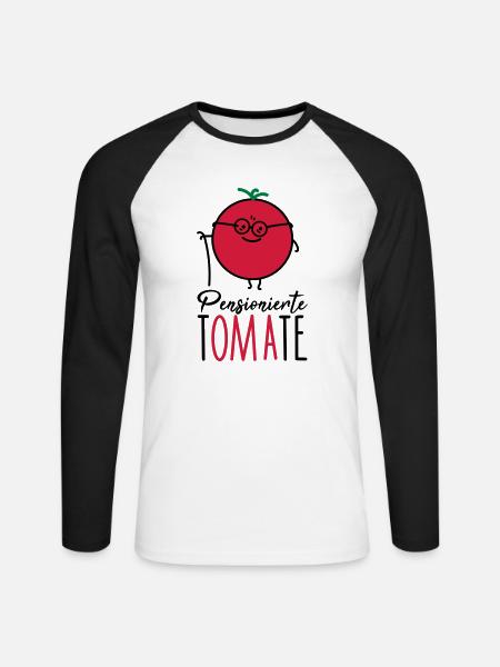 Pensionierte Oma - Unisex Baseballshirt langarm - Weiß/Schwarz